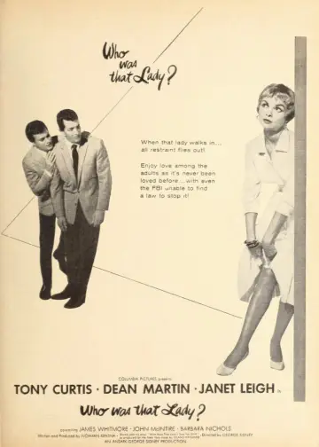 Poster to the movie "Who Was That Lady?" #1036443