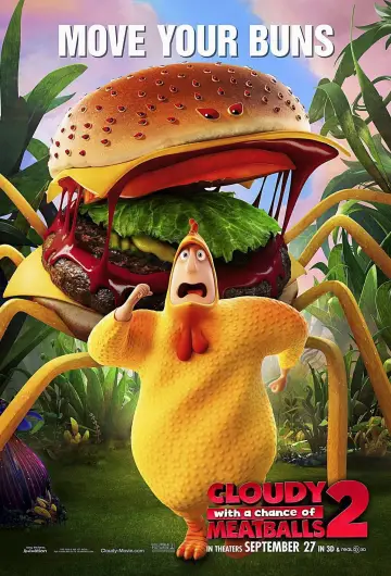 Poster to the movie "Cloudy with a Chance of Meatballs 2" #1894863
