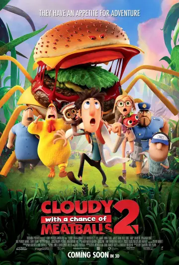 Poster to the movie "Cloudy with a Chance of Meatballs 2" #1894865