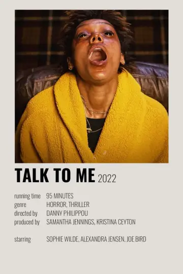 Poster to the movie "Talk to Me" #1530081