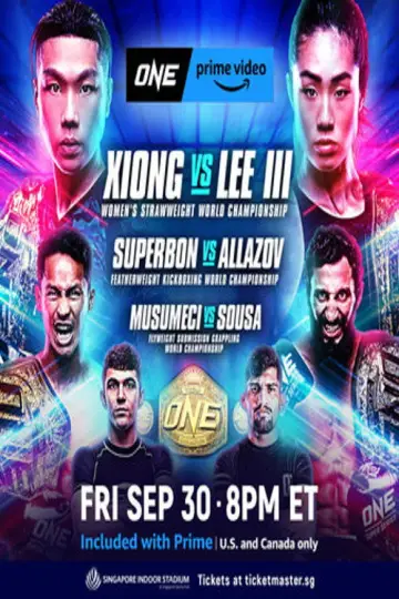 Poster to the movie "ONE on Prime Video 2: Xiong vs. Lee III" #1147134