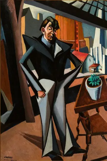 The man in the background Poster