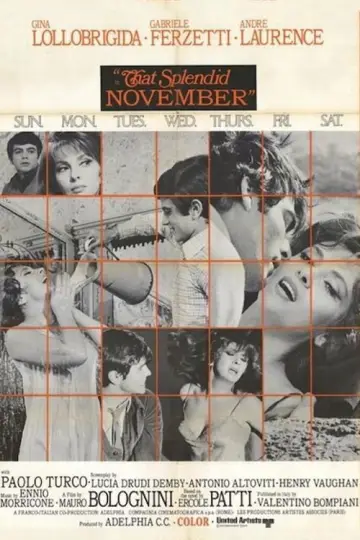 Poster to the movie "That Splendid November" #872434