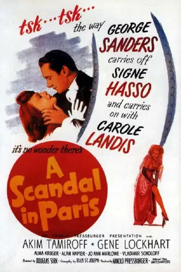 Poster to the movie "A Scandal in Paris" #1035463
