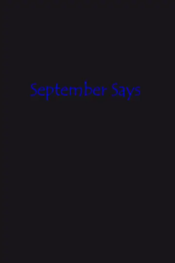 Poster to the movie "September Says" #476064
