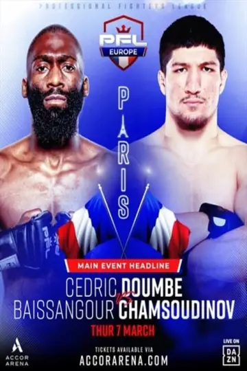 Poster to the movie "PFL 2024 Europe #1: Regular Season - Doumbé vs. Chamsoudinov" #412978