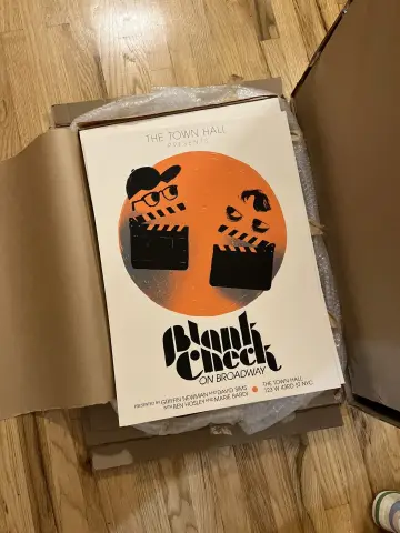 Blank Check On Broadway Poster