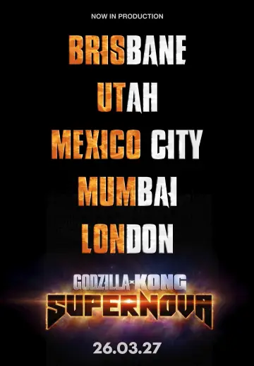 Poster to the movie "Godzilla x Kong: Supernova" #783414