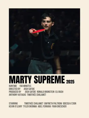 Poster to the movie "Marty Supreme" #1815416