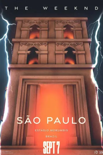 Poster to the movie "The Weeknd: Live at São Paulo" #982342