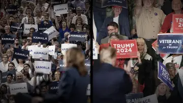 Backdrop to the movie "The Choice 2024: Harris vs. Trump" #1194954