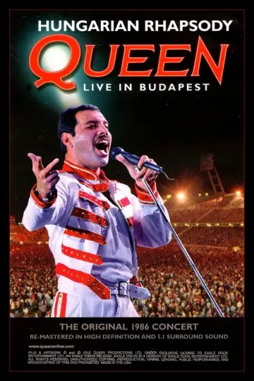 Poster to the movie "Queen: Hungarian Rhapsody - Live in Budapest 