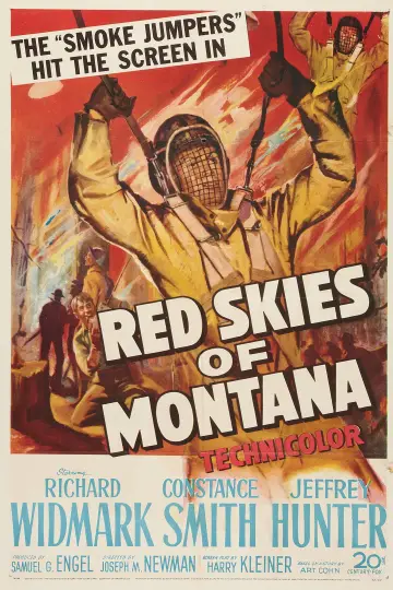 Poster to the movie "Red Skies of Montana" #1640382