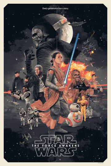 Poster to the movie "Star Wars: The Force Awakens" #577934