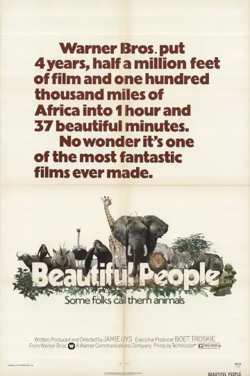 Poster to the movie "Animals Are Beautiful People" #1175247