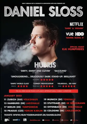 Poster to the movie "Daniel Sloss: Hubris" #1164913