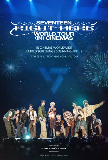 Poster to the movie "SEVENTEEN WORLD TOUR [RIGHT HERE] IN CINEMAS" #981844