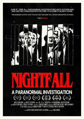 Poster to the movie "Nightfall: A Paranormal Investigation" #1801610