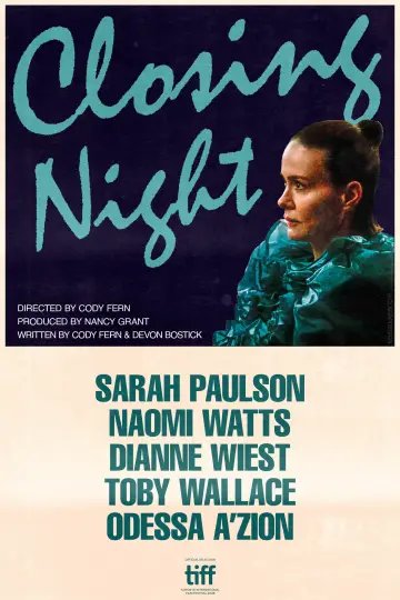 Poster to the movie "Closing Night" #1729177