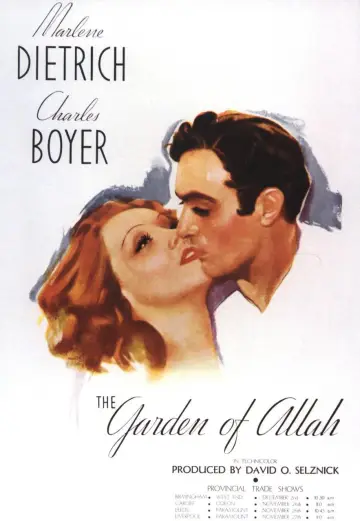 Poster to the movie "The Garden of Allah" #1842558