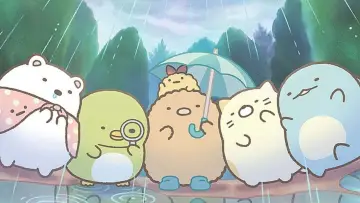 Sumikko Gurashi: The Sky Kingdom and Two Children Poster