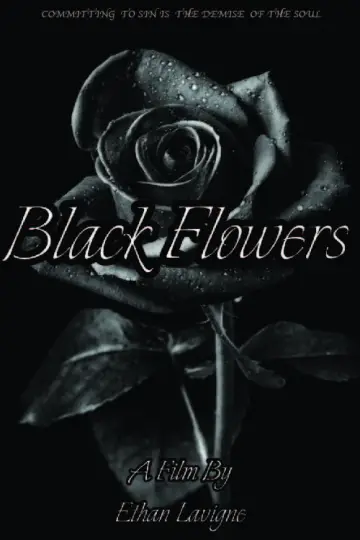 Black Flowers Poster