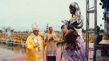 Backdrop to the movie "Pray for me: Pope Francis