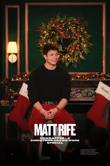 Poster to the movie "Matt Rife: Unwrapped - A Christmas Crowd Work Special" #690980