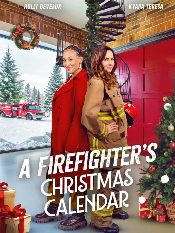 A Firefighter's Christmas Calendar Poster