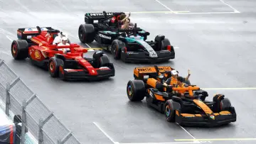 Backdrop to the movie "Bricks on Track: Building the LEGO F1 Drivers