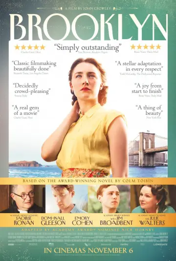 Poster to the movie "Brooklyn" #1280662