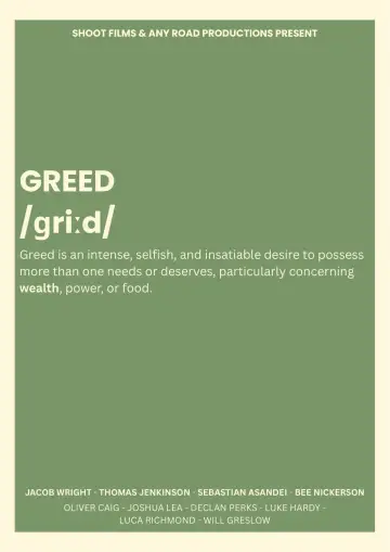 GREED Poster