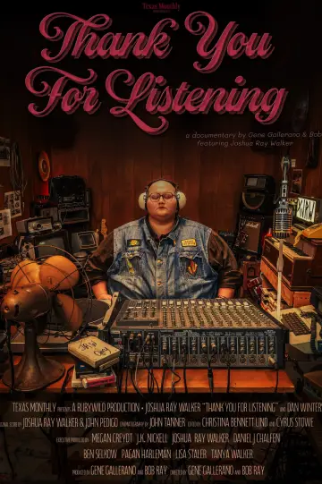 Poster to the movie "Thank You For Listening" #1757306