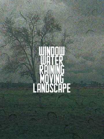 Window.Water.Raining.Moving.Landscape. Poster