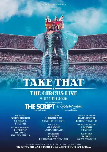Take That live from Etihad Stadium Poster