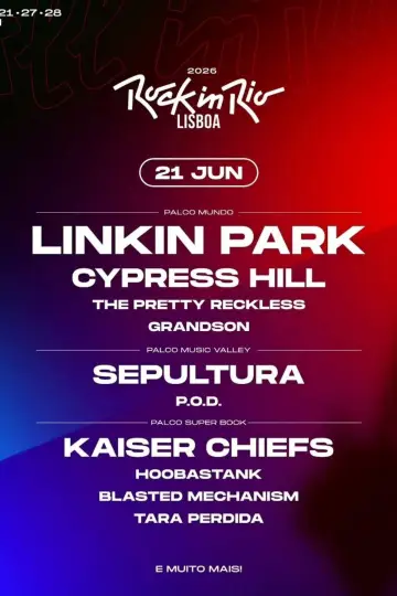 LINKIN PARK - Rock in Rio 2026 Poster