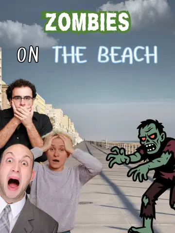 Zombies on The Beach Poster