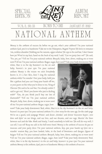 Poster to the movie "National Anthem" #1567985