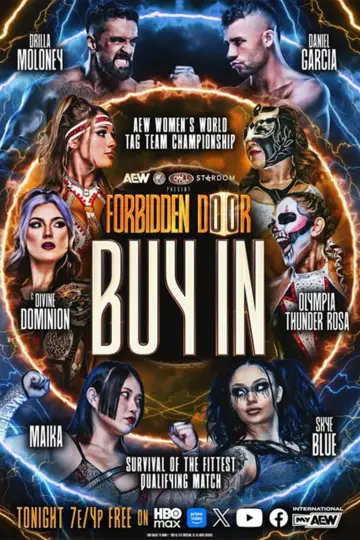 AEW x NJPW x CMLL x Stardom Present Forbidden Door 2026: Buy-In Poster