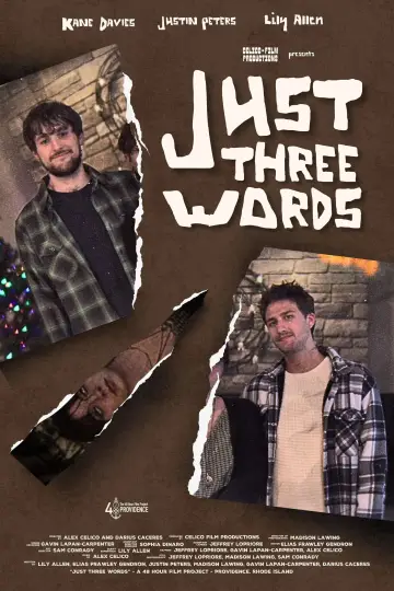 Just Three Words Poster