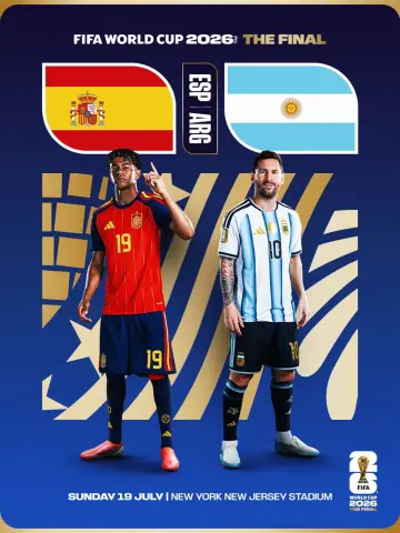 Poster to the movie "FIFA World Cup 2026 Finals - Spain Vs. Argentina" #1164683
