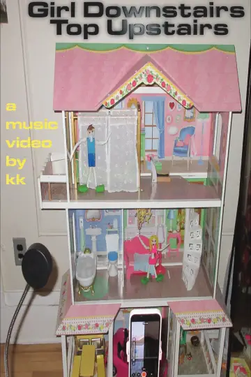 Girl Downstairs Top Upstairs Poster