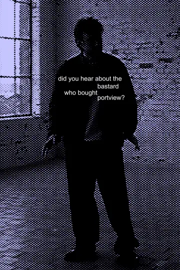 Did you hear about the bastard who bought Portview? Poster