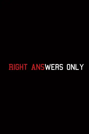 Poster to the movie "Right Answers Only" #1568902