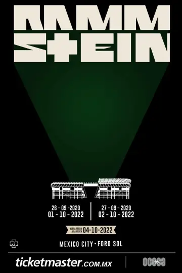 Poster to the movie "Rammstein - Live in Mexico City" #1640683