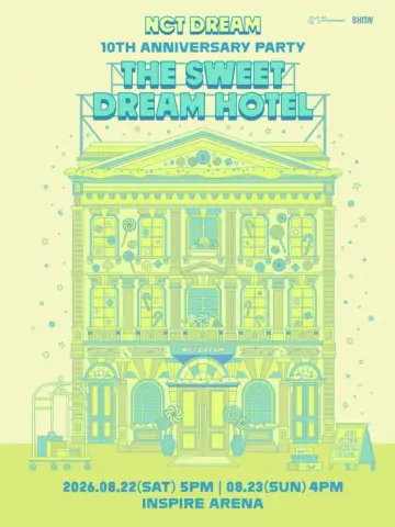 NCT DREAM 10TH ANNIVERSARY PARTY 'THE SWEET DREAM HOTEL' Poster
