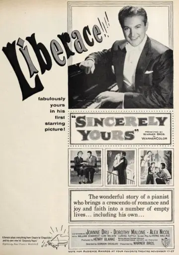 Poster to the movie "Sincerely Yours" #1623120