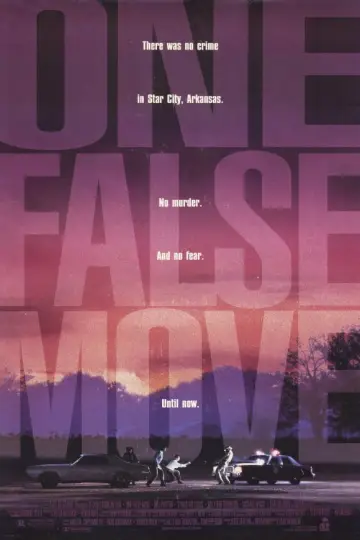 Poster to the movie "One False Move" #1017909