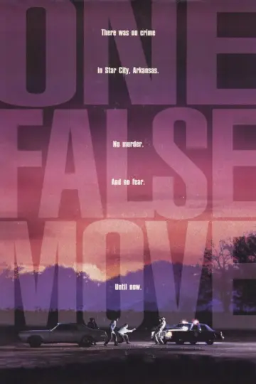 Poster to the movie "One False Move" #1017914