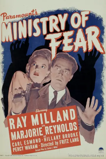 Poster to the movie "Ministry of Fear" #1845596